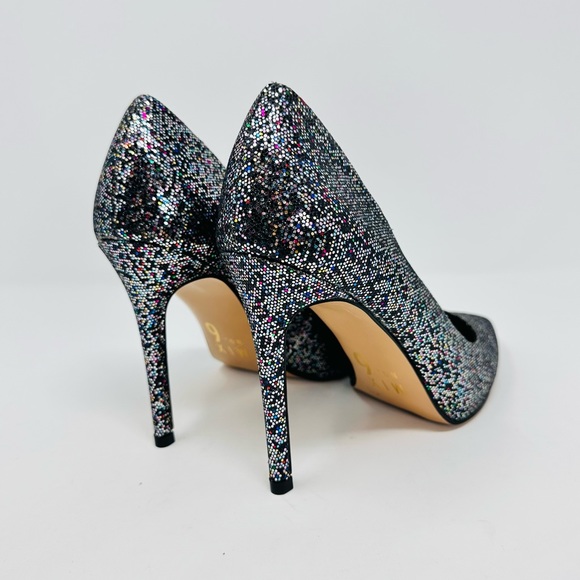 Mix No. 6 Danyah Festive Glam Grey Glitter Pumps - Picture 10 of 13